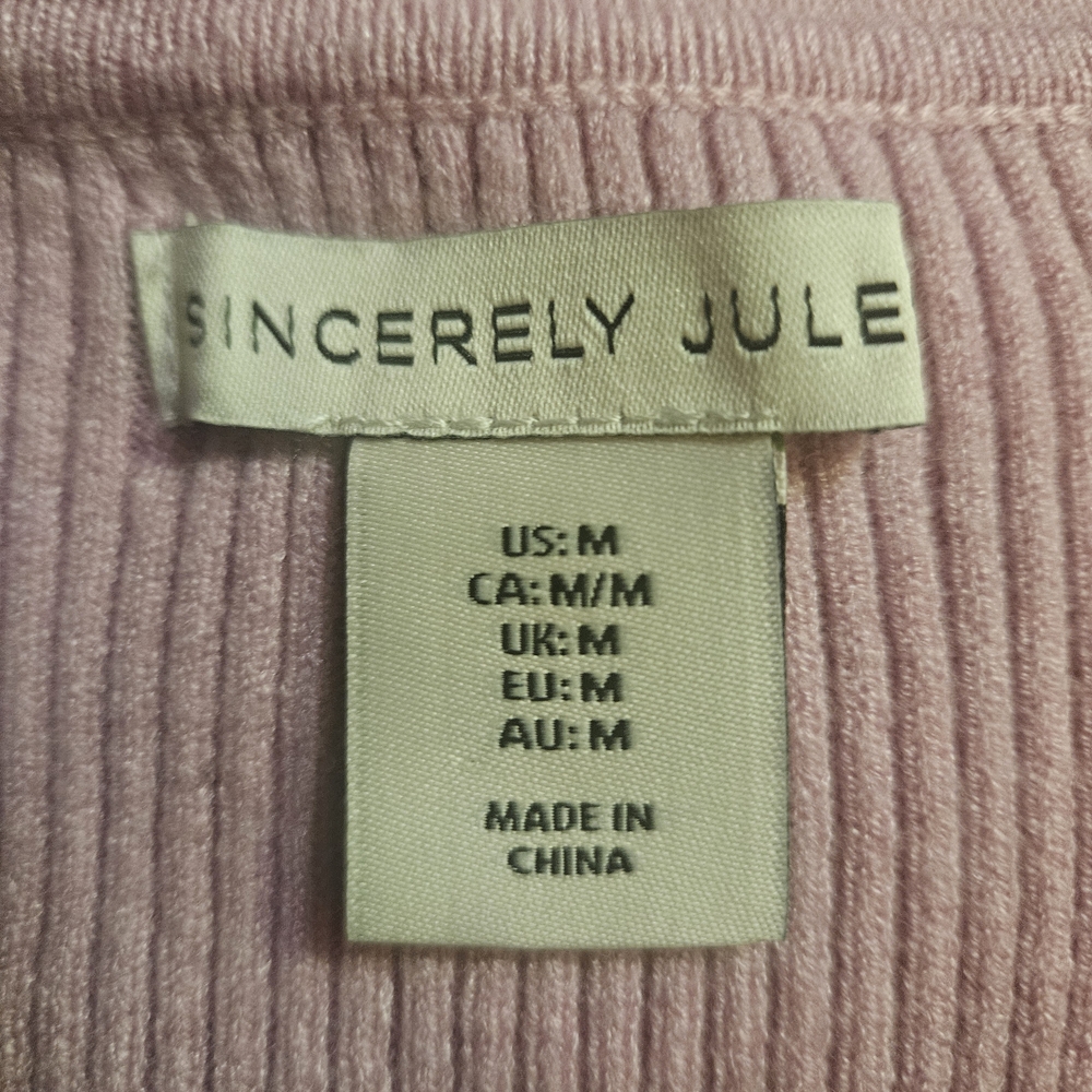 Sincerely Jules Pink V-Neck Sweater - Picture 3 of 4